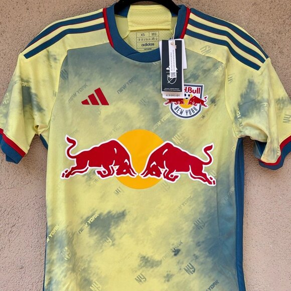 Adidas Men's Soccer New York Red Bull Daniel Patrick 23/24 Home Jersey XS - Picture 1 of 6